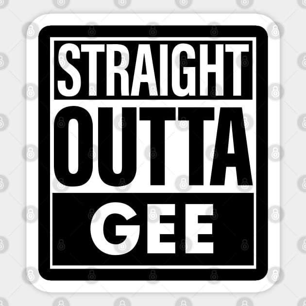 Gee Name Straight Outta Gee Sticker by ThanhNga